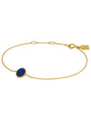 Mini round lapis lazuli bracelet gold - BE/GINS - BALAAN 7