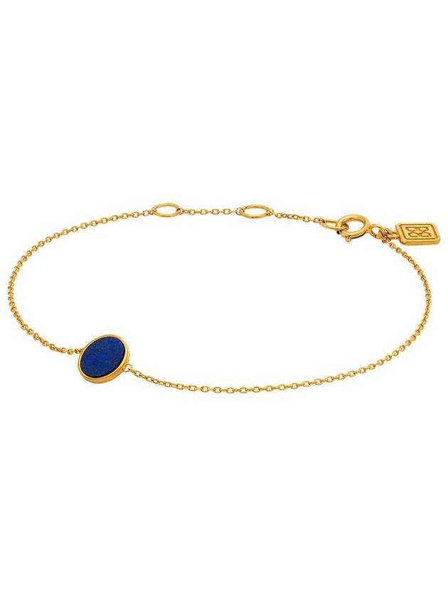 Mini round lapis lazuli bracelet gold - BE/GINS - BALAAN 7