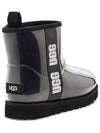 Women's Classic Clear Mini Rain Boots Black - UGG - BALAAN 5