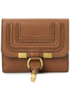 Marcie Square Flap Half Wallet Brown - CHLOE - BALAAN 2