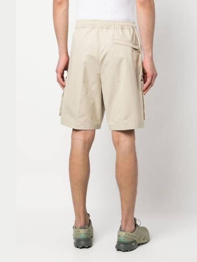 Men's Ghost Piece Cotton Shorts Beige - STONE ISLAND - BALAAN 5