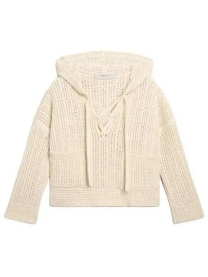 Women's Papyrus Colored Cotton Hoodie Beige - GOLDEN GOOSE - BALAAN 2