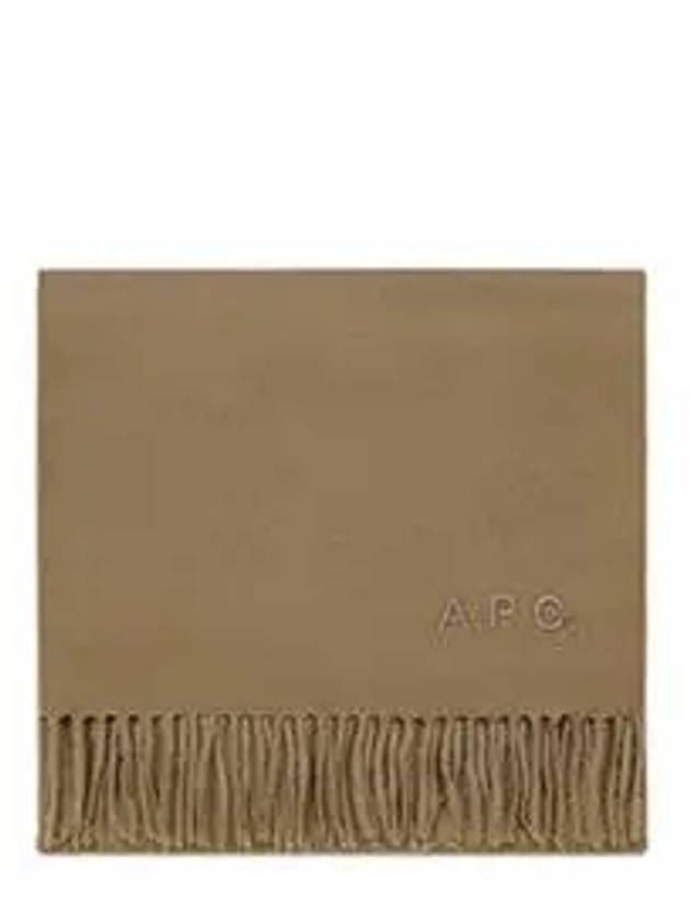 Ambroise Embroidered Muffler Camel - A.P.C. - BALAAN 6