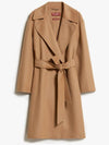 Totem Belt Virgin Wool Single Coat Camel - MAX MARA - BALAAN 3