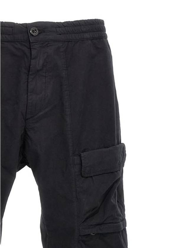 Microreps Regular Cargo Straight Pants Black - CP COMPANY - BALAAN 4