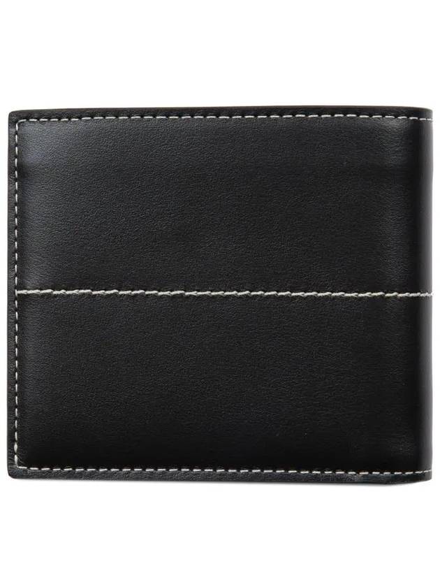 Center Stitch Halfwallet Black - TOD'S - BALAAN.