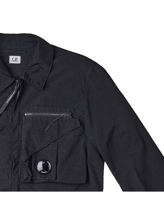 Tylon P Lens Overshirt Zip Up Jacket Black - CP COMPANY - BALAAN 5