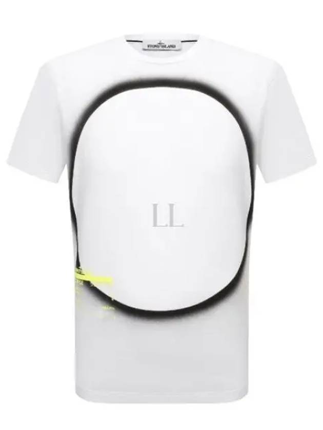 Eclipse Logo Short Sleeve T-Shirt White - STONE ISLAND - BALAAN 2