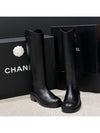 Logo Calfskin Long Boots Black - CHANEL - BALAAN 5