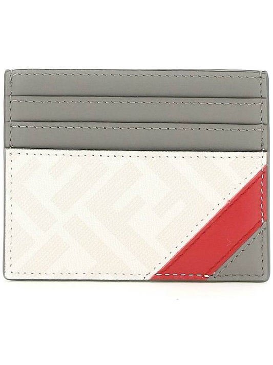 FF Logo Card Wallet Grey - FENDI - BALAAN 1