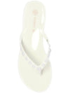 Studded Jelly Flip Flops Ivory - TORY BURCH - BALAAN 5