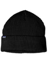 Fisherman's Rolled Logo Patch Beanie Black - PATAGONIA - BALAAN 2