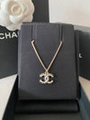 CC logo necklace darling ribbons champagne gold ABE163 - CHANEL - BALAAN 1