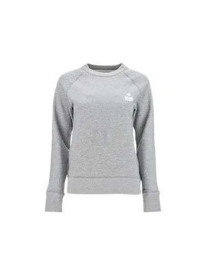 Mila Logo Cotton Sweatshirt Grey White - ISABEL MARANT - BALAAN 2