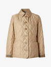 Women's Diamond Quilted Thermoregulated Jacket Beige - BURBERRY - BALAAN 3