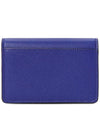 Gancini Leather Card Wallet Blue - SALVATORE FERRAGAMO - BALAAN 3