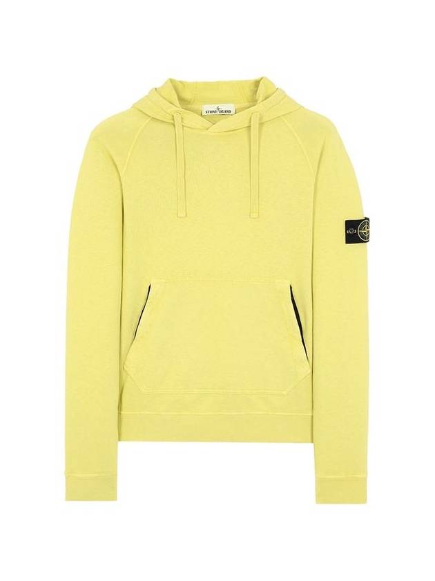 Men's Wappen Patch Sweat Hoodie Lemon - STONE ISLAND - BALAAN 1