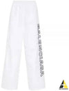 Embroidered Logo Polyester Wide Track Pants White - BALENCIAGA - BALAAN 2