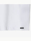 Cotton V-neck Short Sleeve T-Shirt White - TOM FORD - BALAAN 4