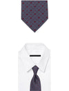 GG Dot Pattern Silk Tie Navy - GUCCI - BALAAN 3