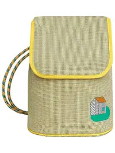 Les Cabanes Backpack Beige Yellow - HERMES - BALAAN 1