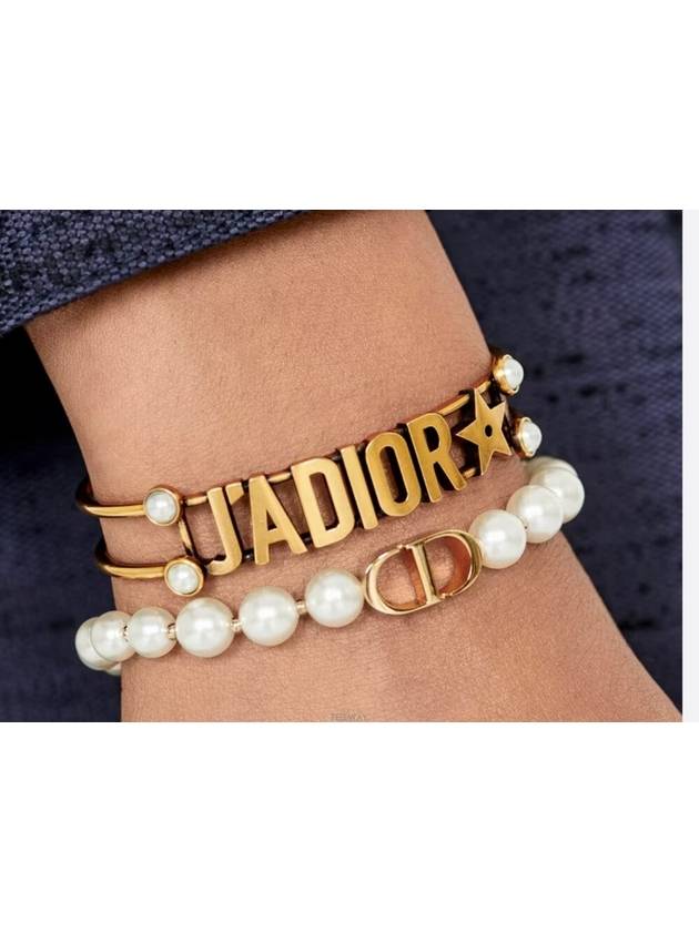 30 Montaine White Pearl Bracelet Gold - DIOR - BALAAN 3