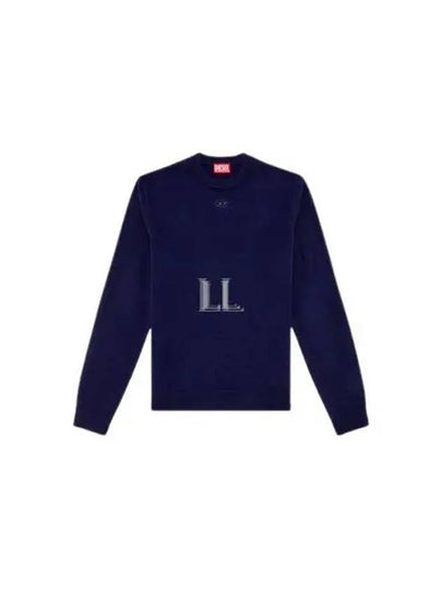 K-Vieri Logo Embroidery Sweatshirt Dark Blue - DIESEL - BALAAN 2