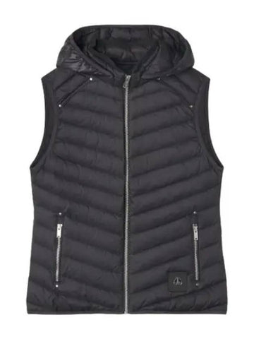 Air Down Vest Black Padded - MOOSE KNUCKLES - BALAAN 1