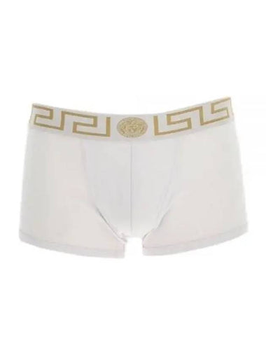 Greca Border Long Trunk Briefs White - VERSACE - BALAAN 1