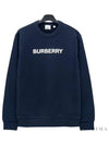 logo print sweatshirt navy - BURBERRY - BALAAN 2