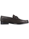 Gancini Suede Moccasin Loafers Dark Brown - SALVATORE FERRAGAMO - BALAAN 5