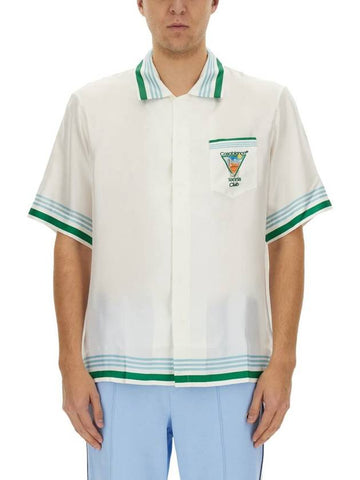 Casablanca Cuban Collar Shirt - CASABLANCA - BALAAN 1