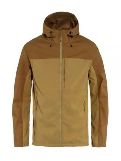 Men's Abisco Midsummer Hooded Zip-Up Jacket Buckwe Brown Chestnut - FJALL RAVEN - BALAAN 2