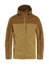 Men's Abisco Midsummer Hooded Zip-Up Jacket Buckwe Brown Chestnut - FJALL RAVEN - BALAAN 2