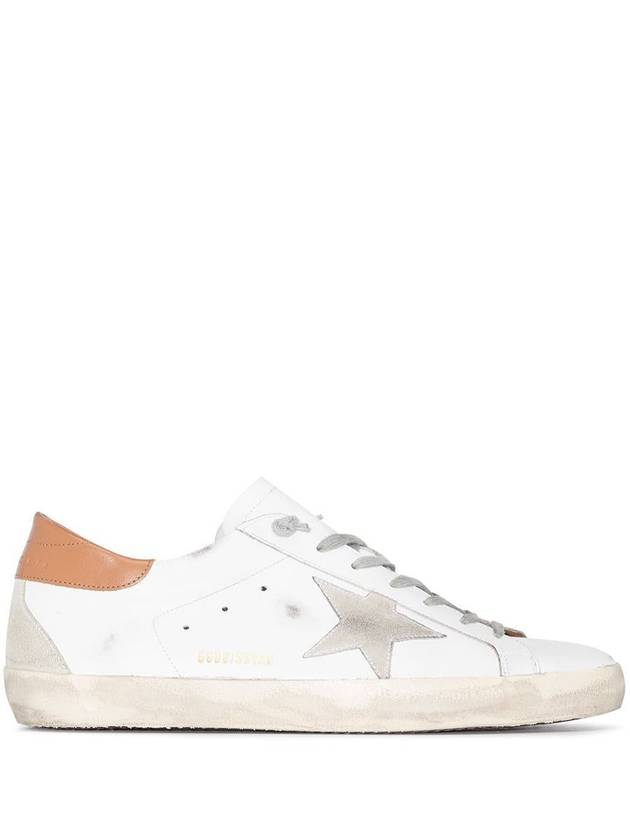 Superstar Brown Tab Sneakers White - GOLDEN GOOSE - BALAAN 2