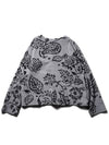 Floral Print French Terry Cardigan Gray - ENGINEERED GARMENTS - BALAAN 6