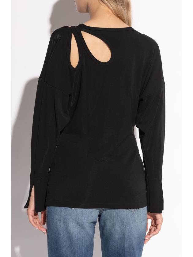 Victoria Beckham Top With Cut-Out, Women's, Black - VICTORIA BECKHAM - BALAAN 4