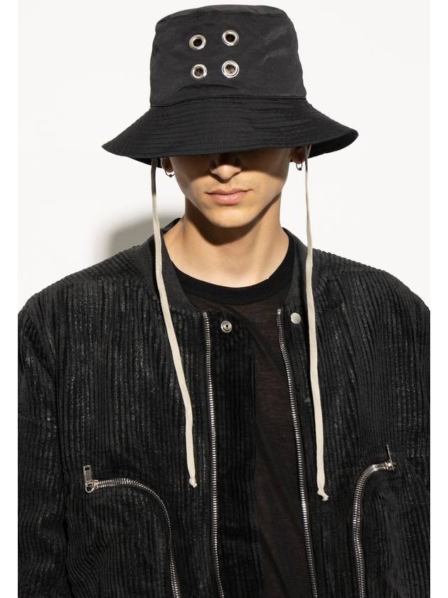 Rick Owens DRKSHDW Hat Gilligan, Men's, Black - RICK OWENS - BALAAN 2