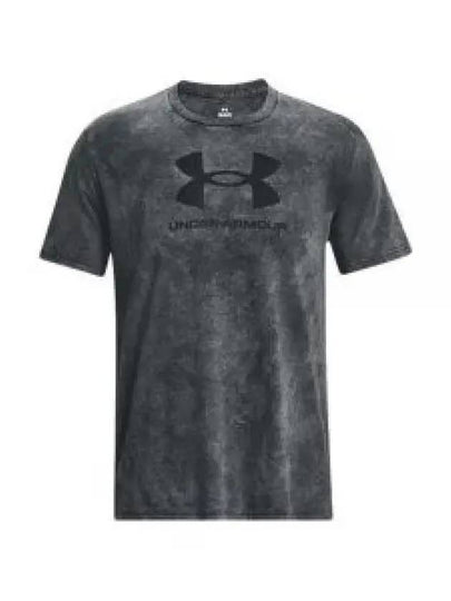 Wash Tonal Sports Style Short Sleeve T-Shirt Grey - UNDER ARMOUR - BALAAN 2