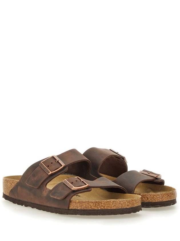 Arizona Oiled Leather Slippers Habana - BIRKENSTOCK - BALAAN 3