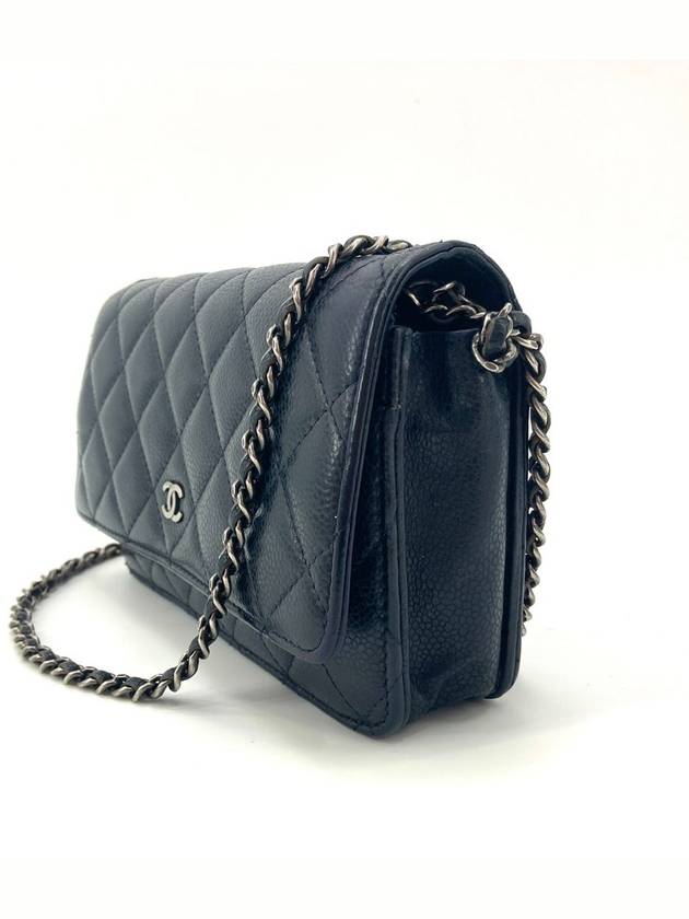 Caviar silver woc mini bag cross - CHANEL - BALAAN 4