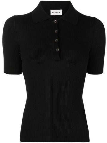 PAROSH polo-collar knitted top - P.A.R.O.S.H. - BALAAN 1