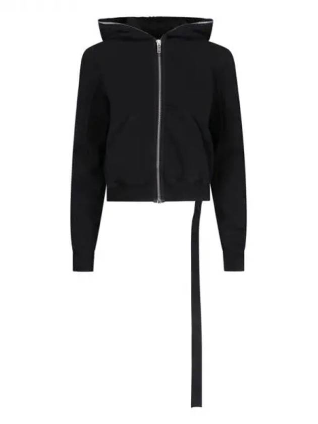 Rick Owens DRKSHDW PORTERVILLE LOGO COTTON HOODIE ZIP UP - RICK OWENS - BALAAN 1