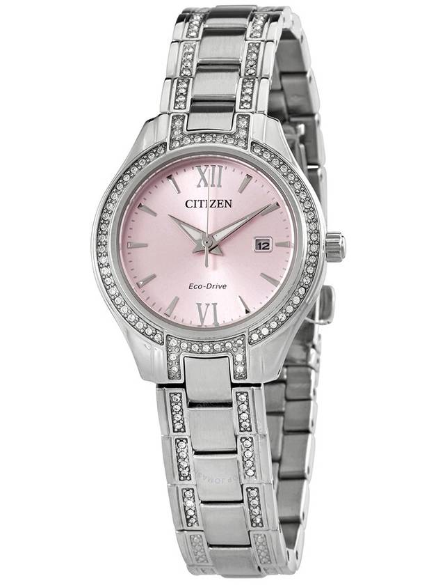 Open Box - Citizen Crystal Pink Dial Ladies Watch FE1230-51X - CITIZEN - BALAAN 1