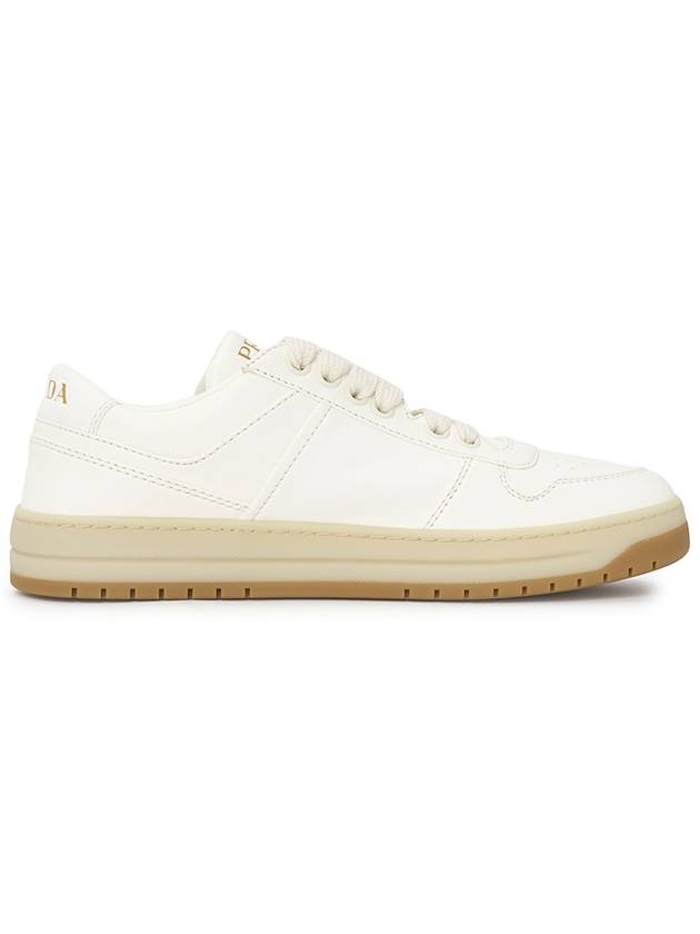 Downtown Nappa Leather Sneakers Ivory - PRADA - BALAAN 5