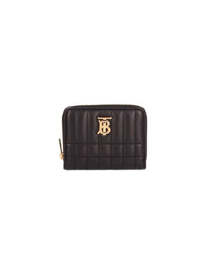 Lola Zipper Quilted Leather Half Wallet Black - BURBERRY - BALAAN 2