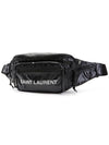 Nylon Logo Nuxx Cross Bag Black - SAINT LAURENT - BALAAN 3