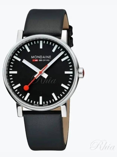 Evo 2 Vegan Leather Strap Watch Black - MONDAINE - BALAAN 2