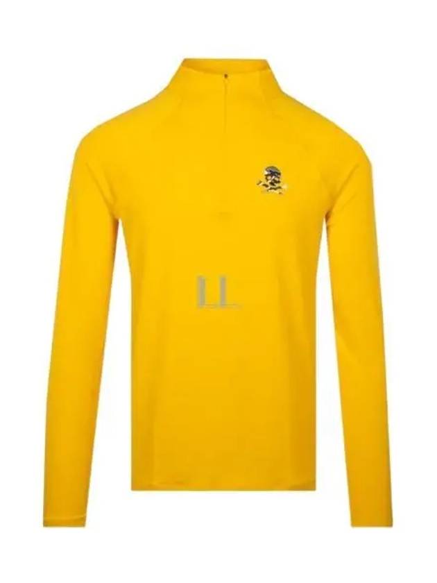 Men's Staple Quarter Zipper Long Sleeve T-Shirt Yellow - G/FORE - BALAAN 2