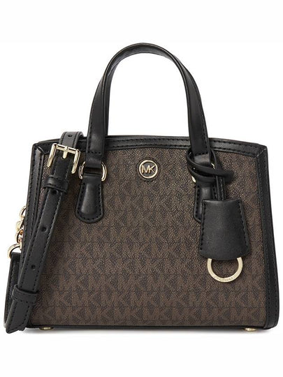 Chantal Monogram Print Tote Bag Black Brown - MICHAEL KORS - BALAAN 2